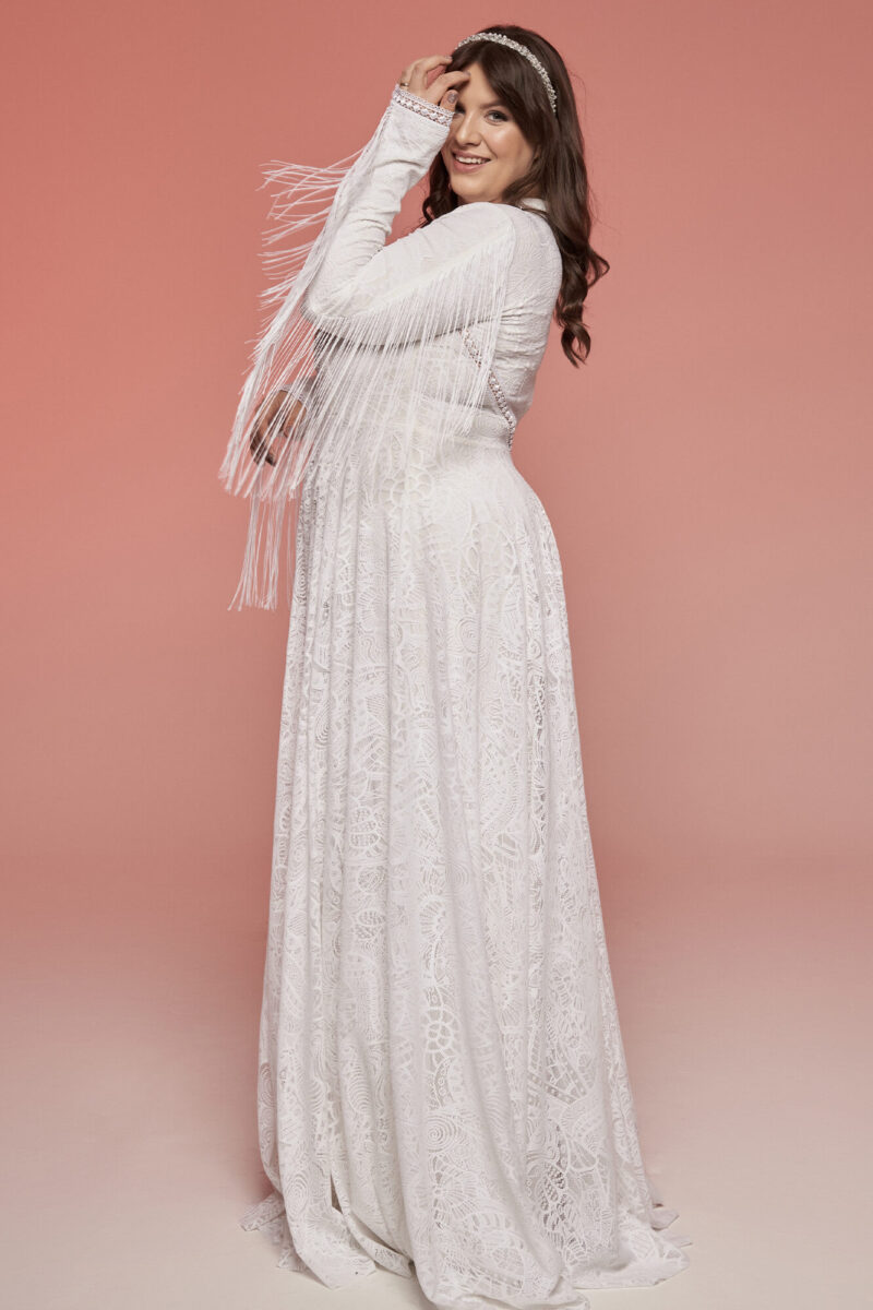 Suknia ślubna plus size dla muzułmanek Santorini 21