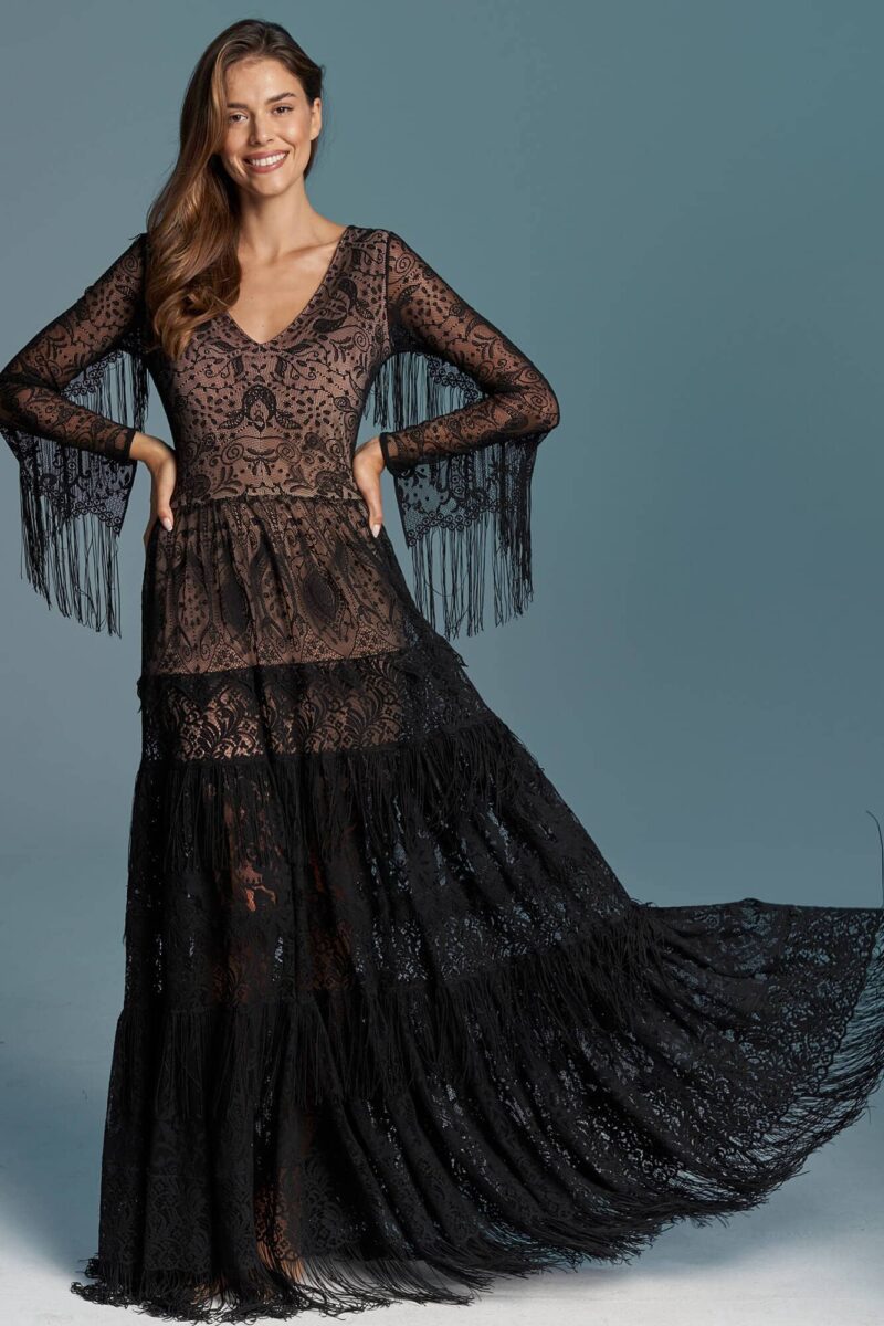 Czarna sukienka ślubna