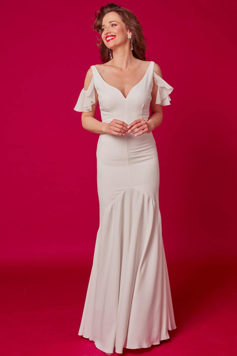 Gładka suknia ślubna Odessa 4