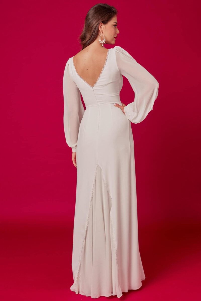 Gładka suknia ślubna Odessa 5