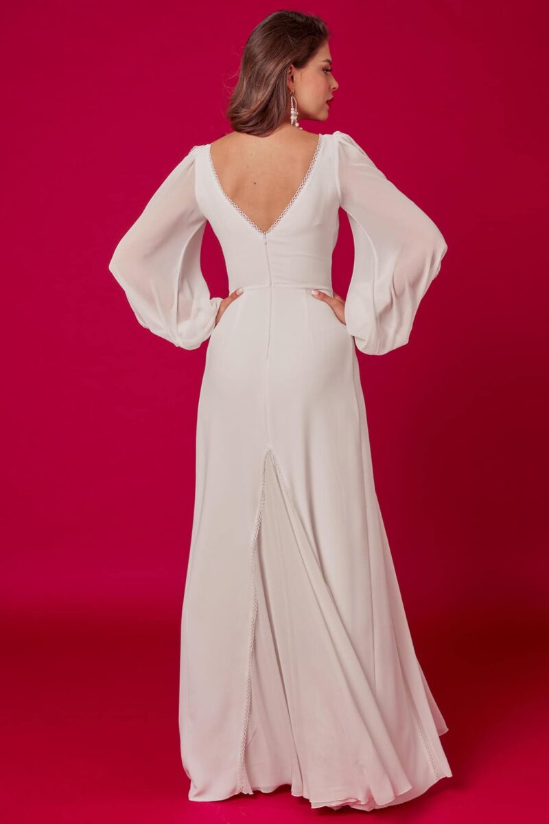 Gładka suknia ślubna Odessa 5