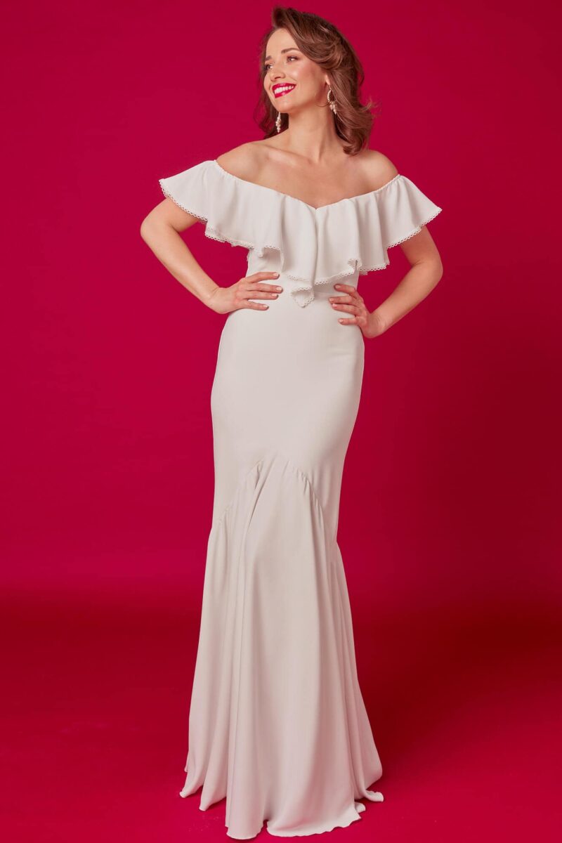 Gładka suknia ślubna Odessa 6