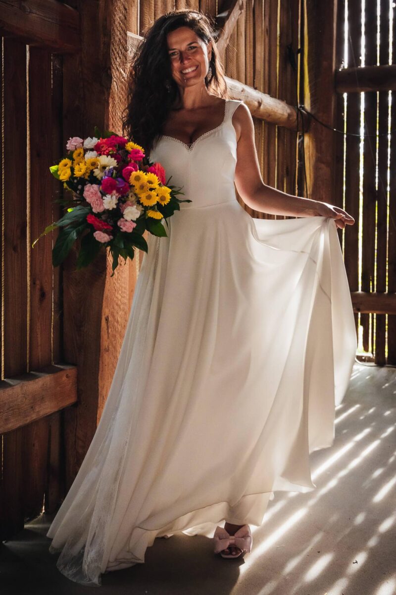 Paris 26 - Suknia ślubna z koronkowym topem