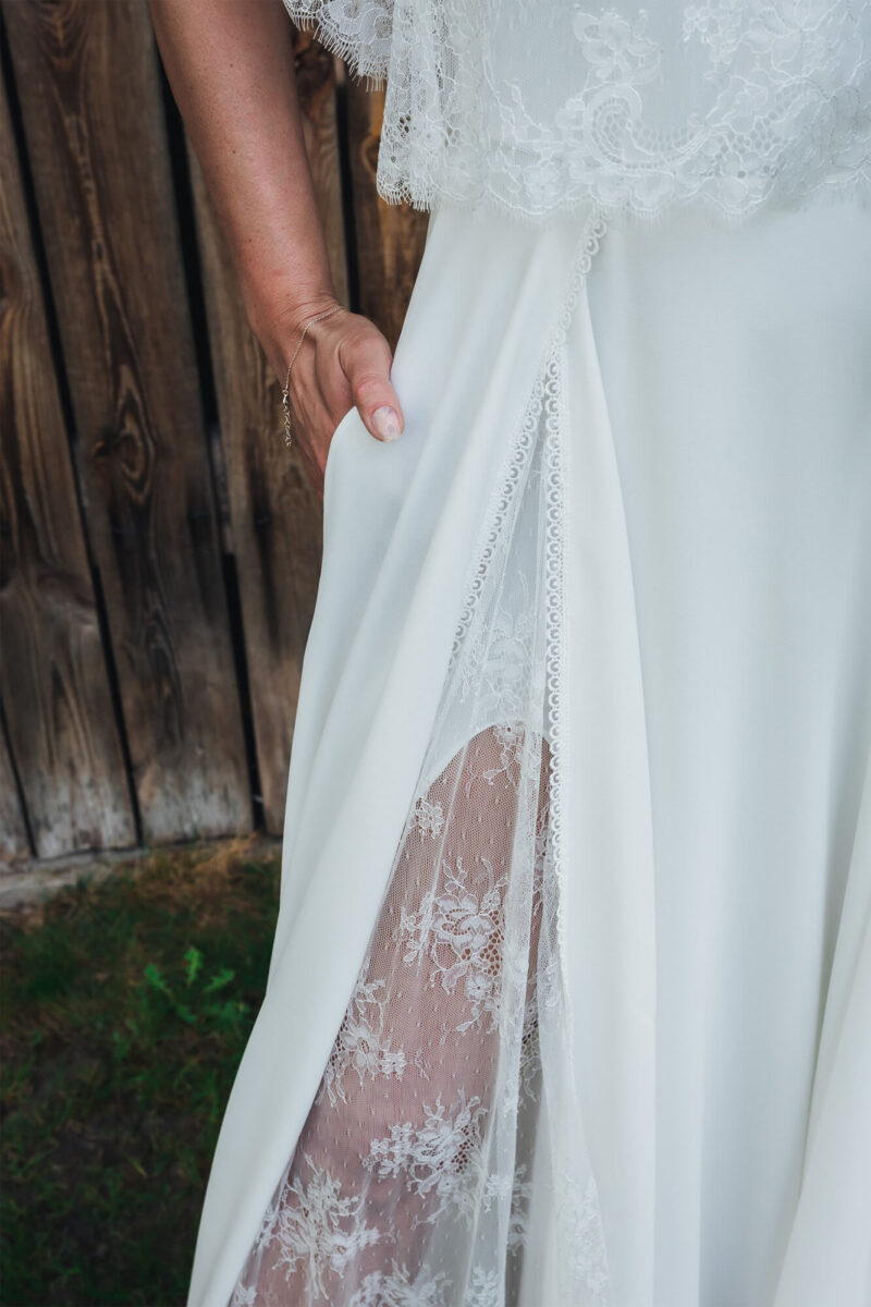 Paris 26 - Suknia ślubna z koronkowym topem