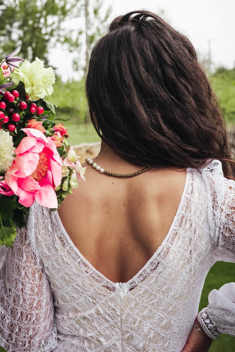 Santorini 26 - Suknia ślubna z zabudowanym dekoltem