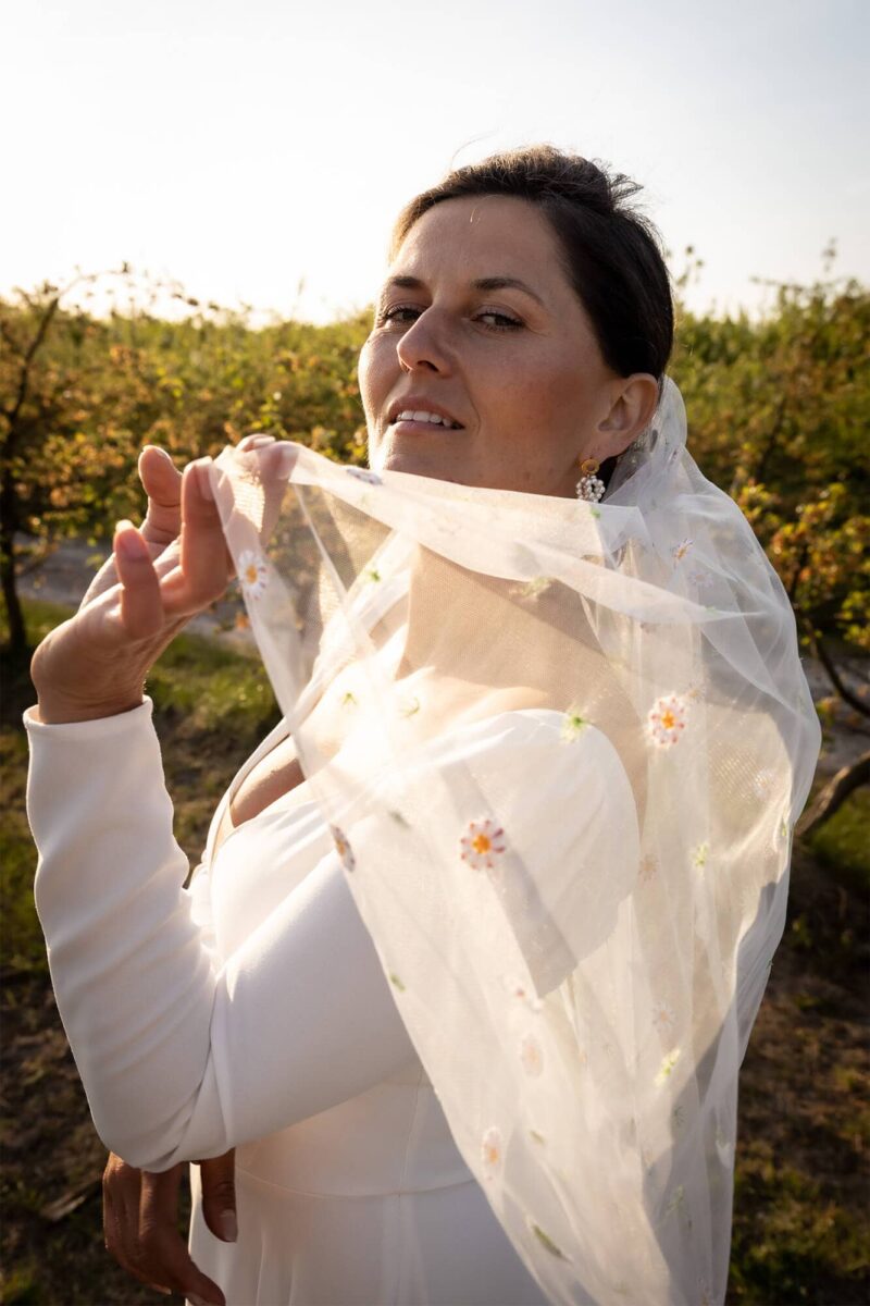 Dodatki - Uroczy welon w stokrotki